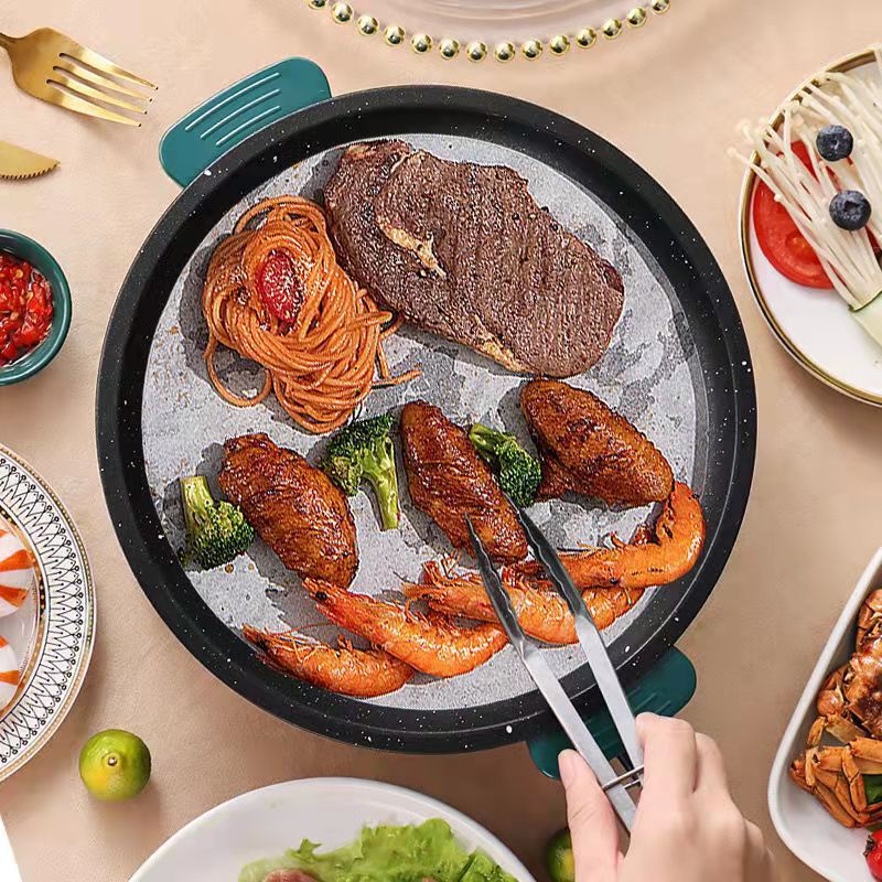 Chảo Nướng Điện Hai Mặt Chống Dính Đa Năng 22cm/26cm/30cm