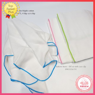 Khăn Tắm Mipbi Xuất Nhật 100% Cotton Tự Nhiên Kích Thước 75x75cm