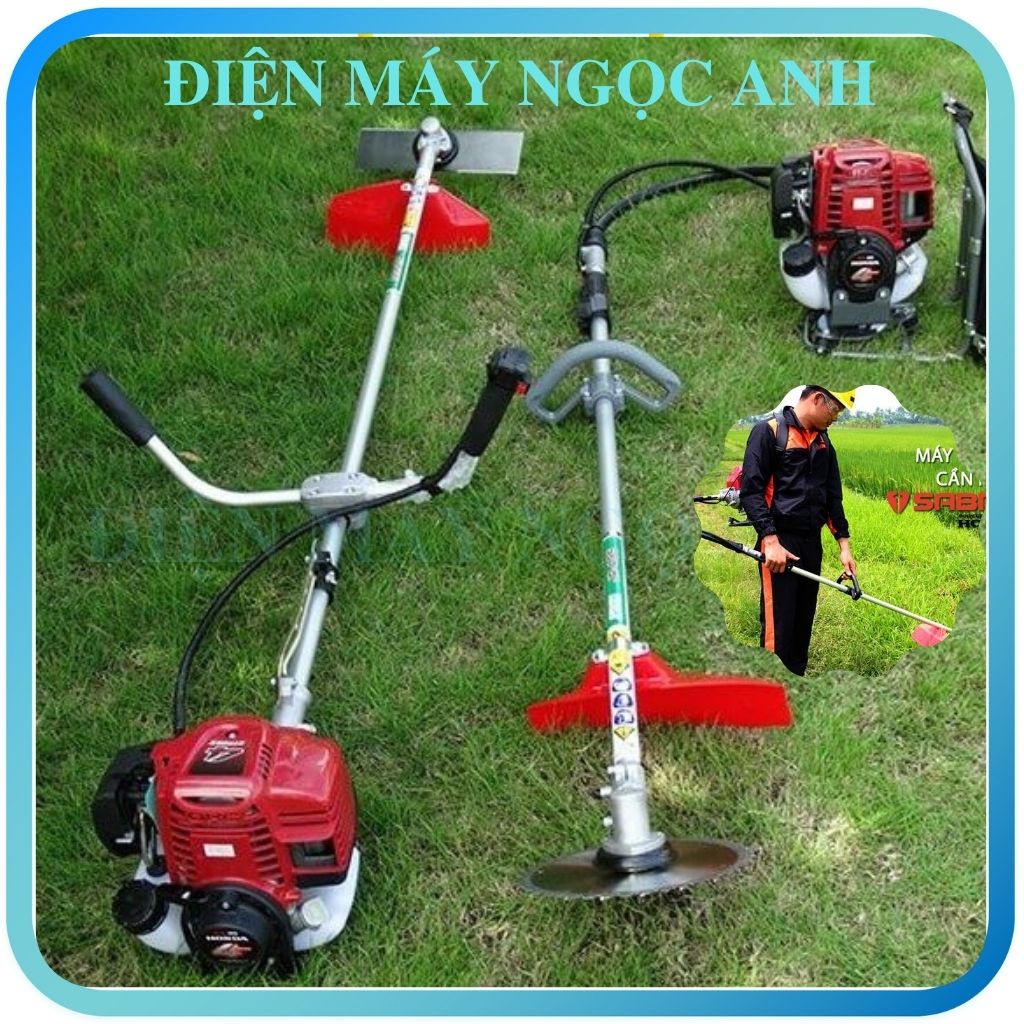 Máy cắt phát cỏ cầm tay làm vườn cành cây Honda GX35 động cơ 4 thì đa năng có kèm dây đeo lưng giá rẻ
