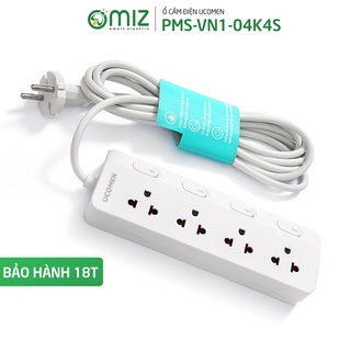 Ổ cắm điện an toàn Ucomen 04K4S 4 công tắc độc lập