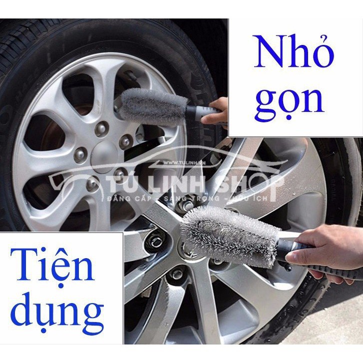 Chổi Cọ rửa vành bánh xe ô tô, xe hơi