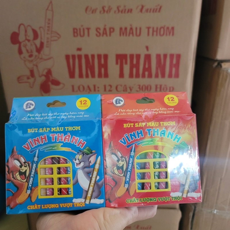 Hộp 12 cây sáp chì màu cho bé GIÁ SỈ
