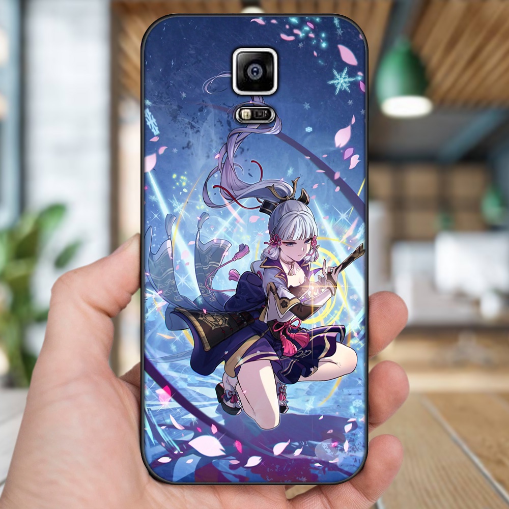 Ốp lưng Samsung Note 4 viền đen in hình Ayaka Genshin Impact