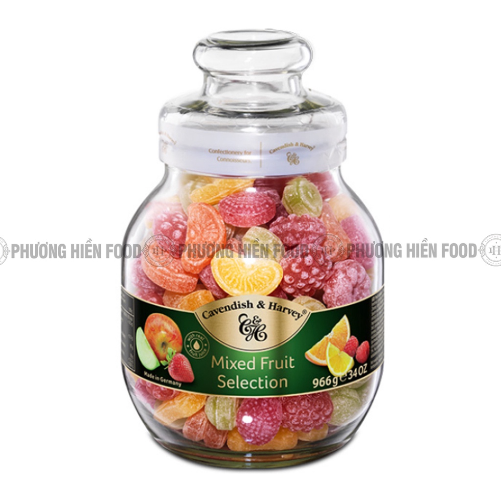 Kẹo trái cây Đức Cavendish & Harvey Mixed fruit Selection hộp 966g