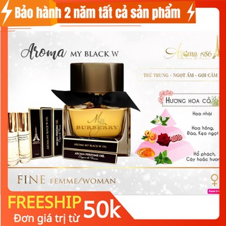 Chính hãng AROMA IN BLACK Nước hoa tinh dầu Pháp 12ml dạng lăn