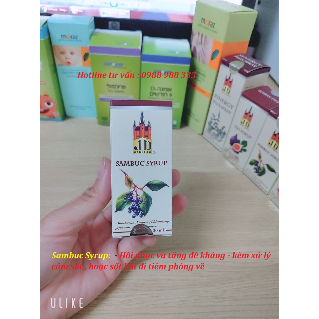 SAMBUC SYRUP - TĂNG ĐỀ KHÁNG DO THÁI