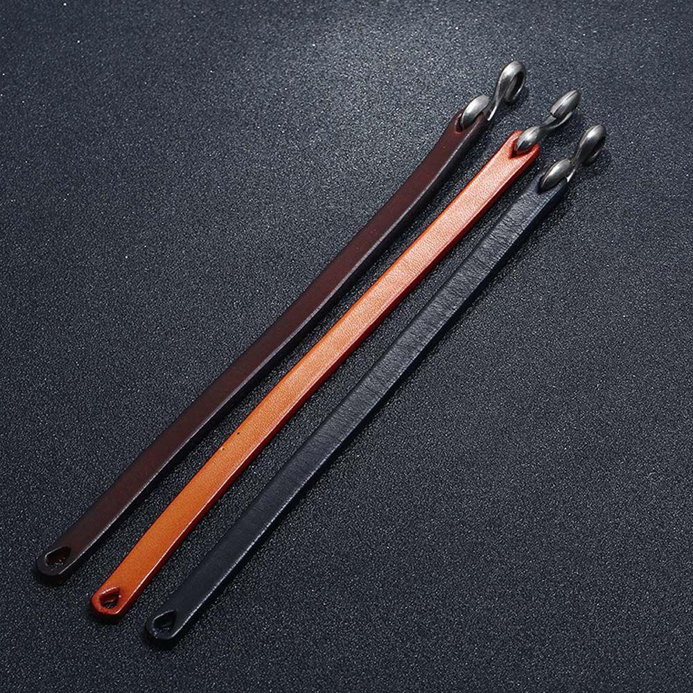FORBETTER Vòng Tay Đơn Giản Màu Nâu / Đen 20cm / 21.5cm Phong Cách Cổ Điển Thời Trang Cho Nam Và Nữ