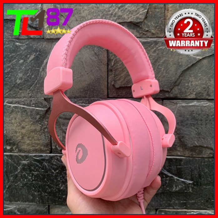 Tai Nghe Gaming LED RGB Có Mic Headphone Chụp Tai DAREU EH925S Hồng - Tai Nghe Nhạc Máy Tính Laptop Game Thủ Có Dây