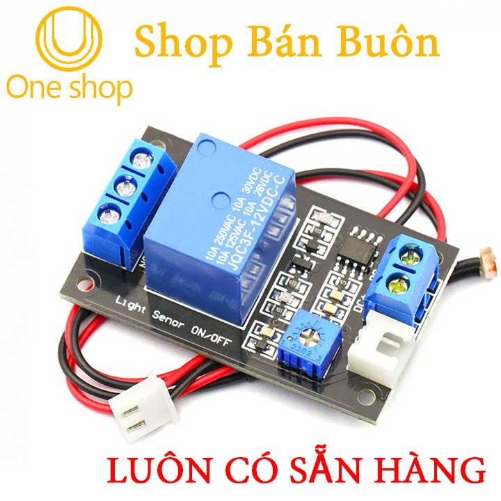 Module Đóng Cắt Relay 12VDC Bằng Cảm Biến Ánh Sáng V2