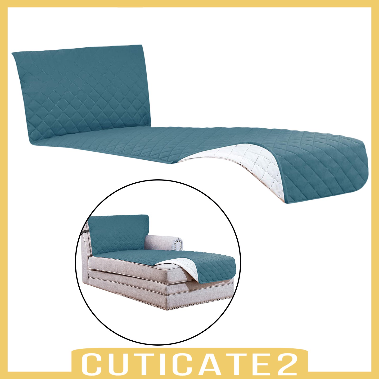 Vỏ Bọc Ghế Sofa Chữ L Cuticate2 Kèm Dây Đai Co Giãn