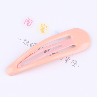 Kẹp Tóc Kim Loại Hình Giọt Nước Đơn Giản Phong Cách Hàn Quốc Cho Bé