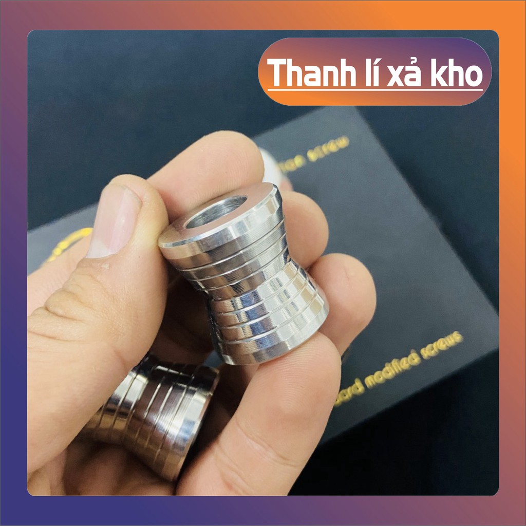 [ XẢ HẾT KHO ] [SIÊU CANH] CHỤP CÓC INOX CANH ĐÙM TRƯỚC,SAU TRANG TRÍ CHO XE WAVE,DREAM SIÊU SÁNG