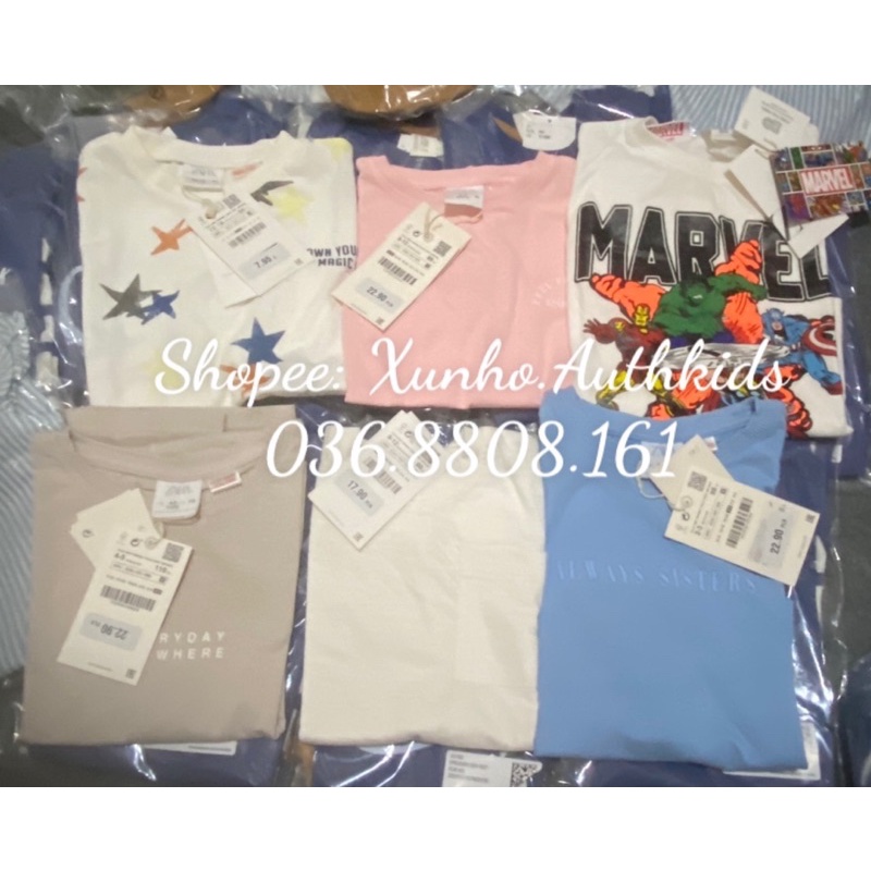 Áo phông Zara auth cộc tay cho bé