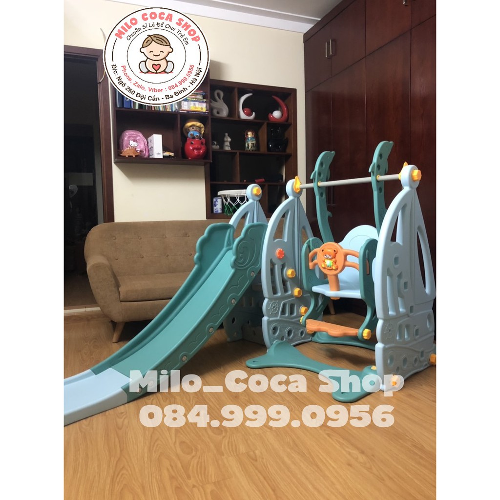 Cầu Trượt Xích Đu Cho Bé ( Hàng có sẵn ) Ib Phí Ship