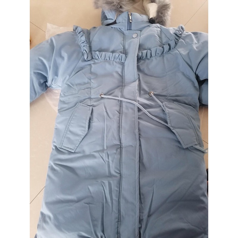 Áo Khoác Phao Dáng Dài Bé Gái 1m1-1m6 Thời Trang Baby Quảng Châu