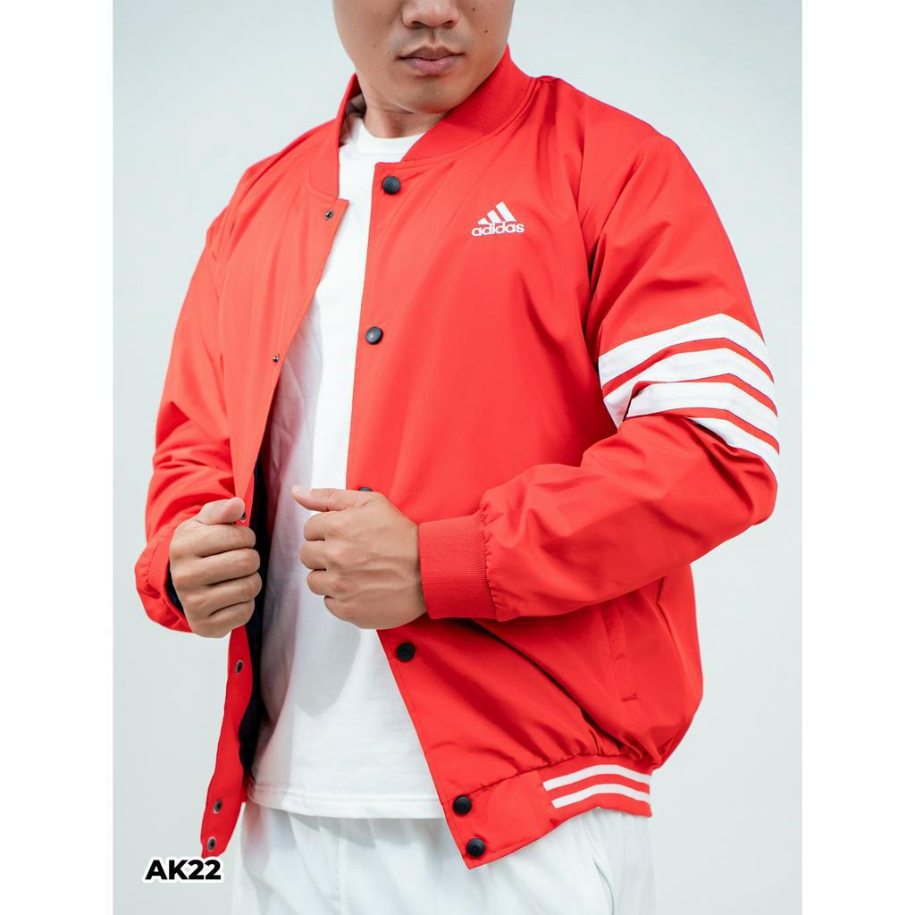 Áo khoác nam Adidas vải gió 2 lớp AK22 - áo khoác nam VNXK