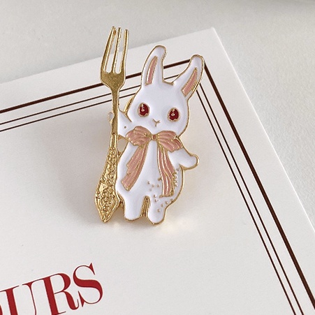 Ghim cài áo hình hoạt hình dễ thương phong cách Hàn Quốc