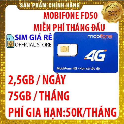 Sim 4G Mobifone MDT250A trọn gói 1 năm không nạp tiền, cam kết bảo hành 12 tháng - Shop Sim Giá Rẻ