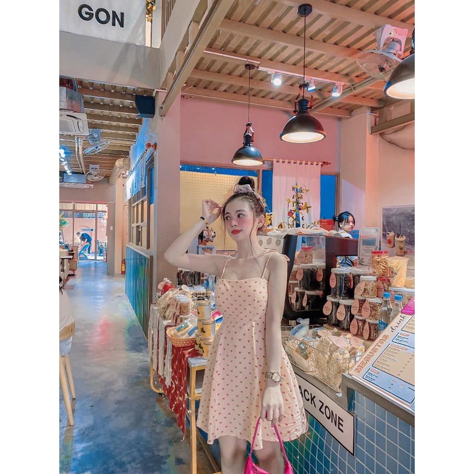 Jum Giả Váy 2 Dây Xòe Xinh Yêu