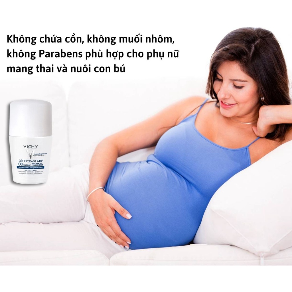 [Freeship+Tặng quà] Lăn khử mùi, giảm mồ hôi Vichy trắng cho bà bầu chính hãng Pháp - BeautyMart | BigBuy360 - bigbuy360.vn