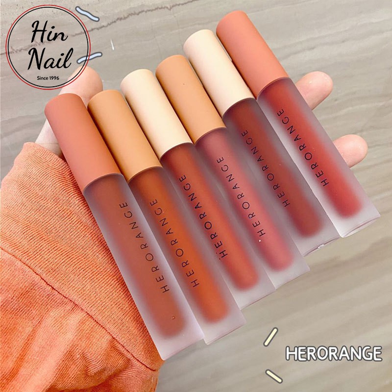 Son Kem Lì Hero Orange tông màu cổ điển lâu trôi không khô môi | BigBuy360 - bigbuy360.vn