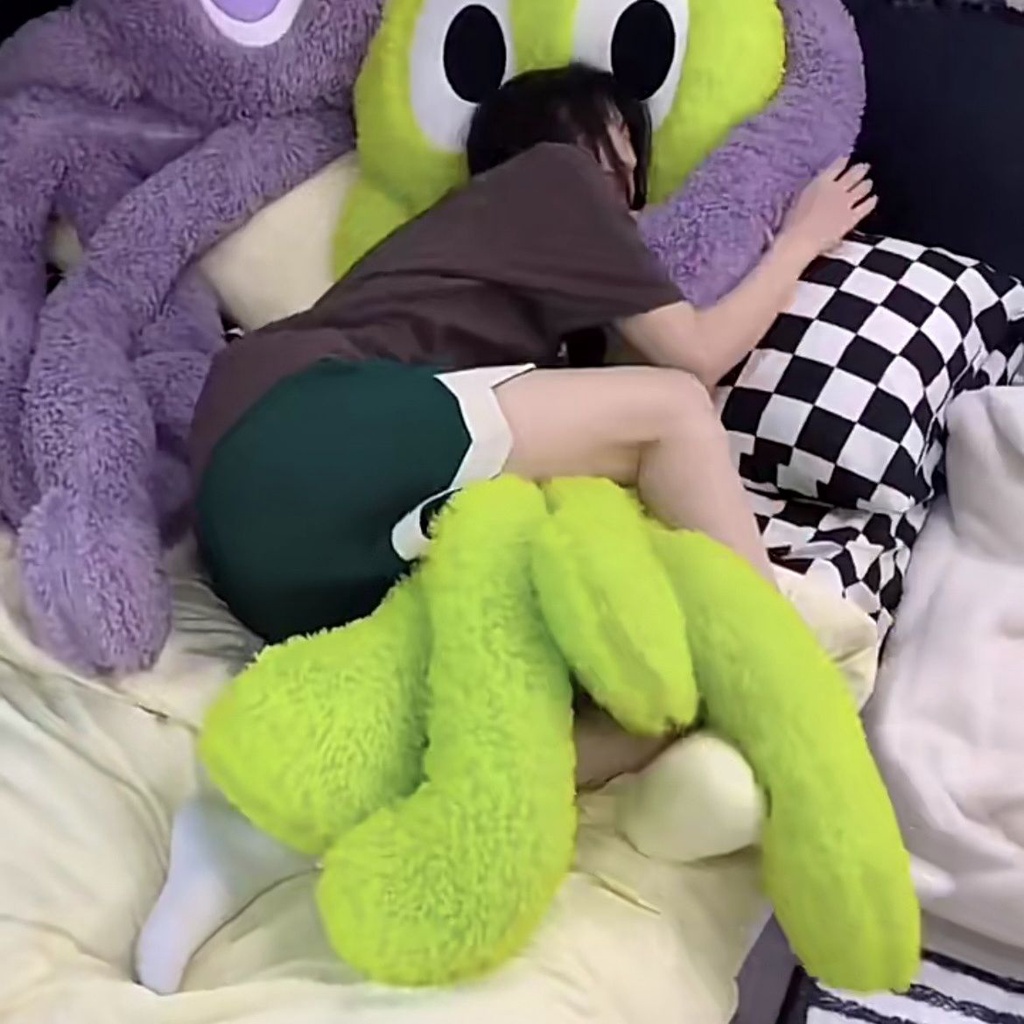 Đồ chơi nhồi bông Hình Bạch Tuộc Dễ Thương Cho Bé