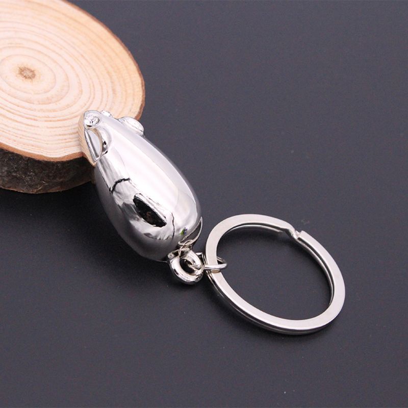 Móc Khóa Kim Loại Hình Chuột Dễ Thương