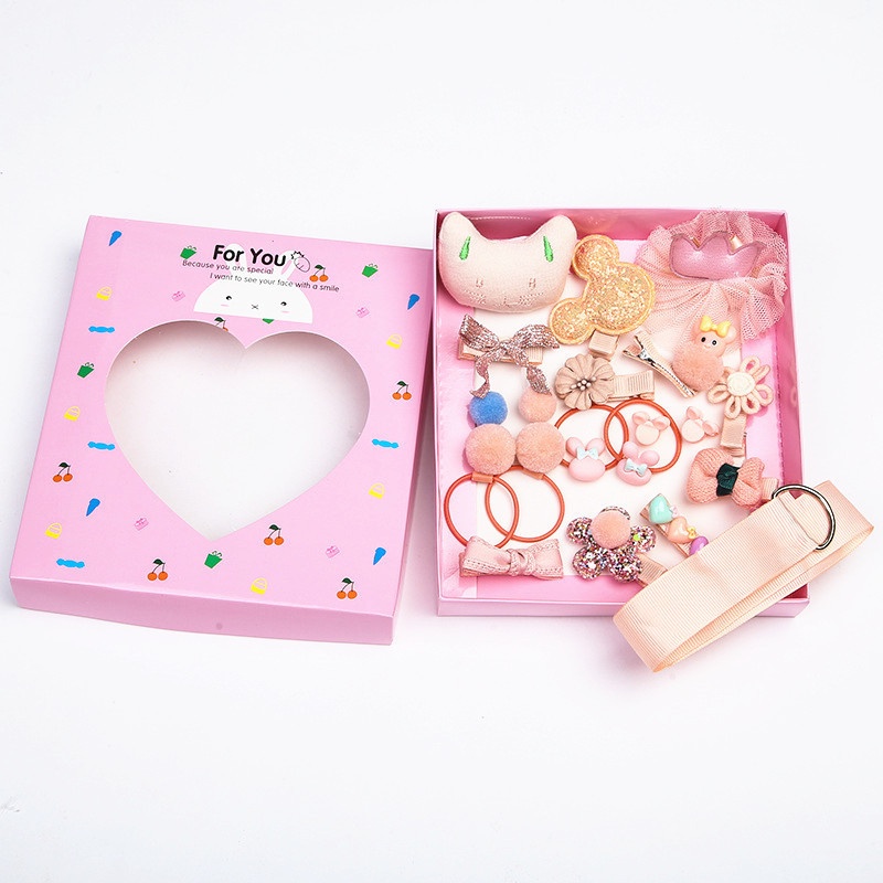 Set 18 Kẹp Tóc Dễ Thương Cho Bé Gái