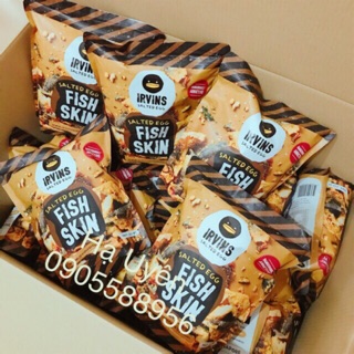 Da Cá Trứng Muối Irvins Singapore Loại Ko Cay   (size 105gram)