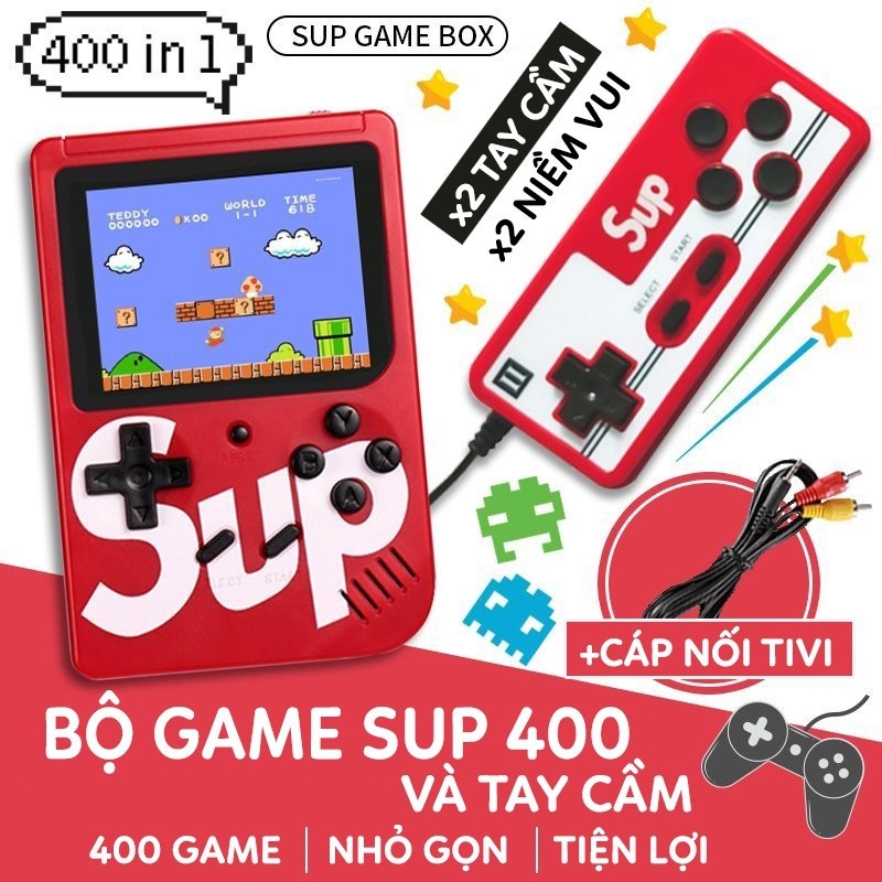 Máy chơi game 4 nút điện tử cầm tay GrownTech X2 400 trò chơi dòng 2021 mini