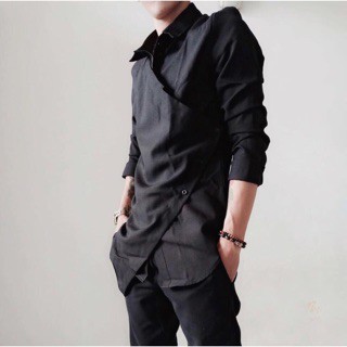 ÁO SƠ MI MINTY - VẠT CHÉO UNISEX Chất lượng số 1