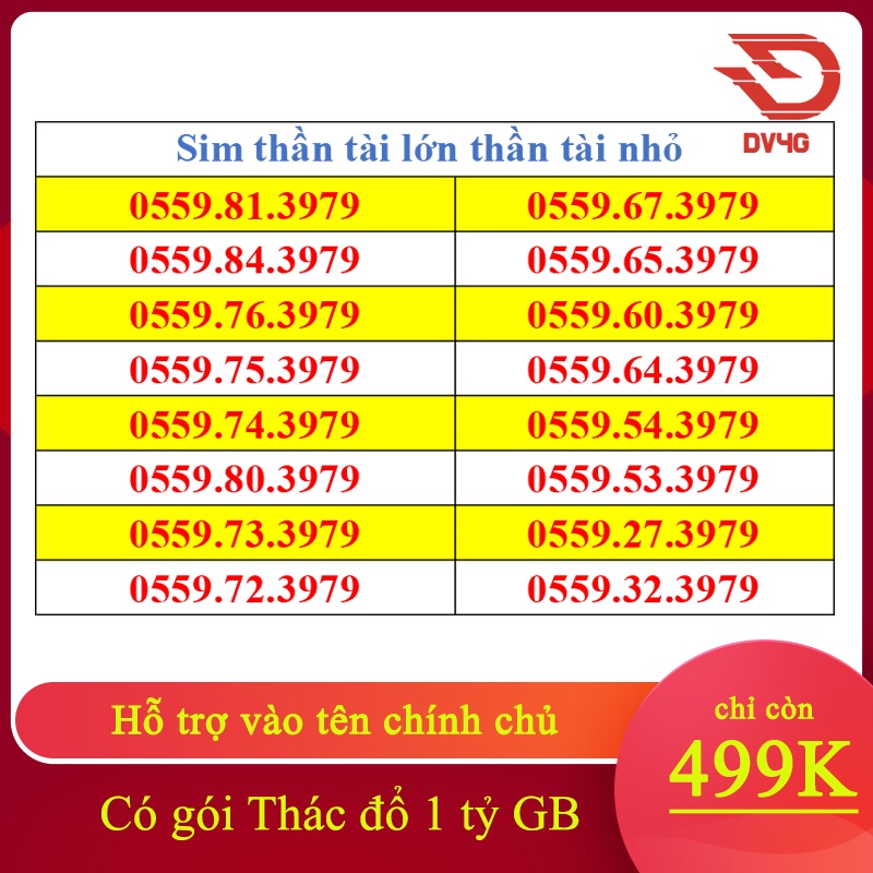 Sim thần tài, lộc phát, Sim số đẹp, Sóng Vinaphone cực khỏe giá cực rẻ