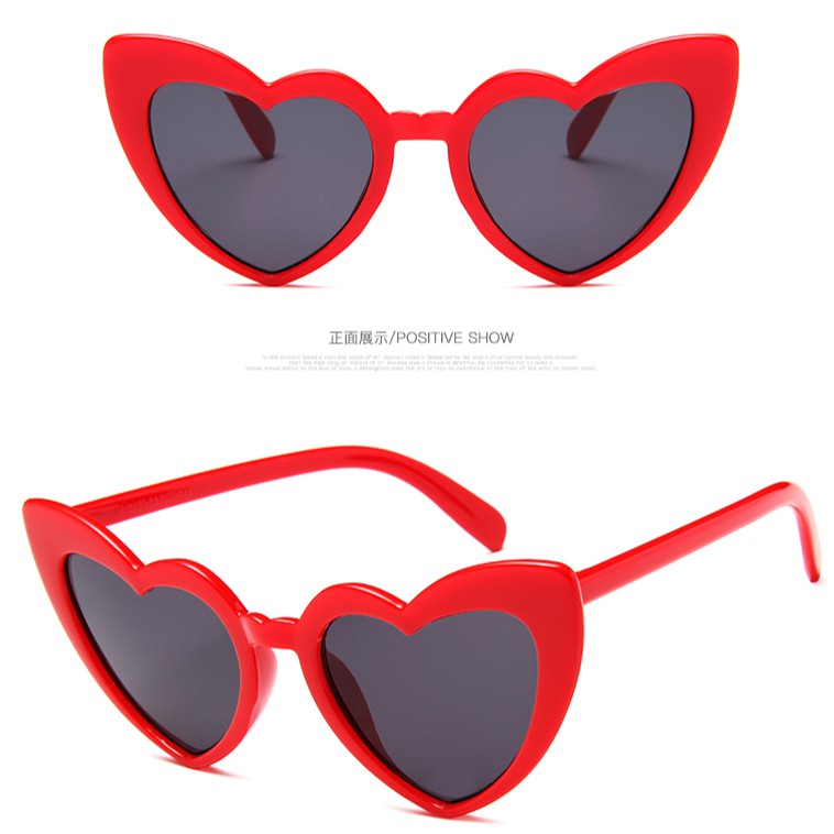 Kính Mát Hình Trái Tim Thời Trang Cho Nữ