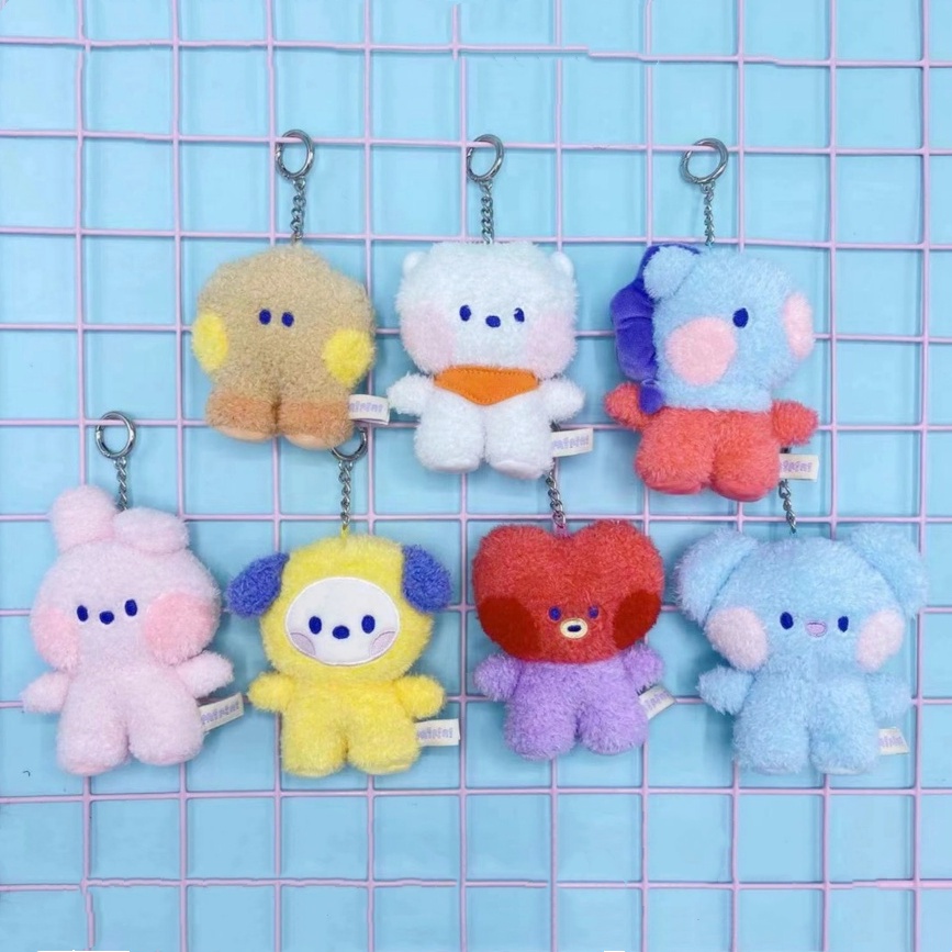 Móc Khóa Nhồi Bông Dài Mềm Hình BT21 BTS TATA COOKY CHIMMY KOYA SHOOKY MANG RJ