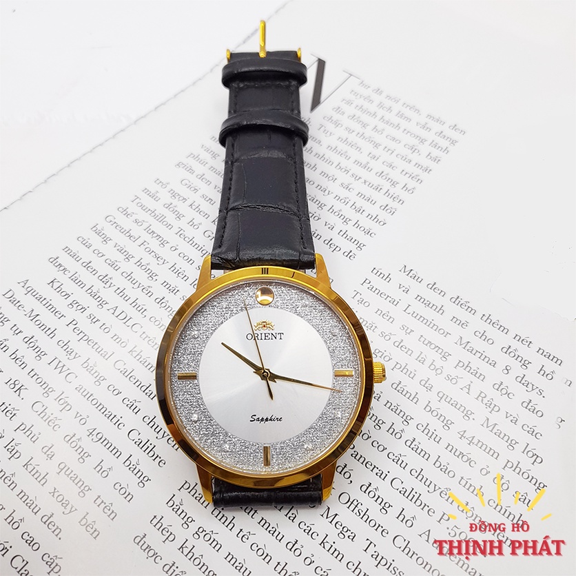 Đồng Hồ Nam ORT Dây Da Kính Sapphire Chống Nước
