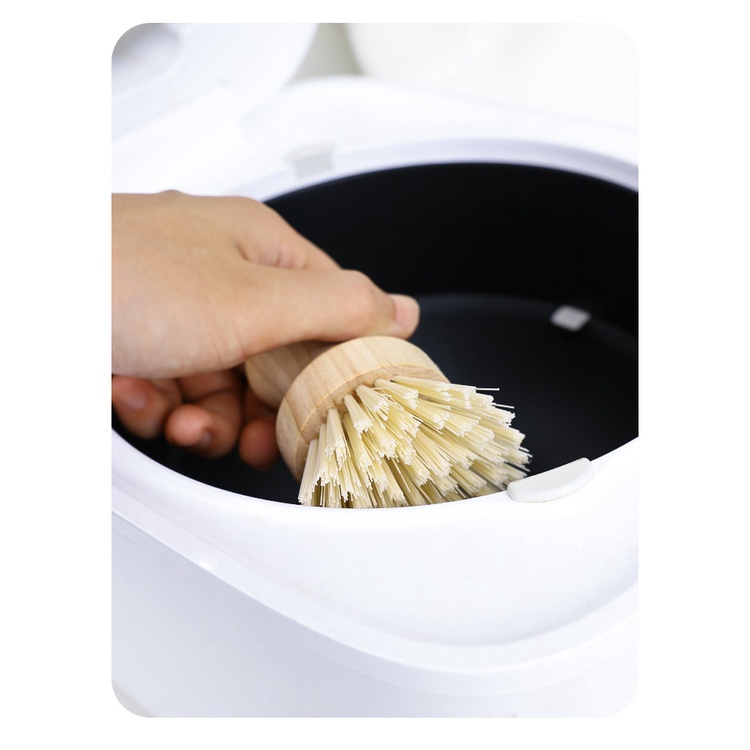 Bàn chải cán gỗ tự nhiên đa năng Brush Wood-Tonic Home hàng chính hãng dùng cho nhà bếp, nhà tắm