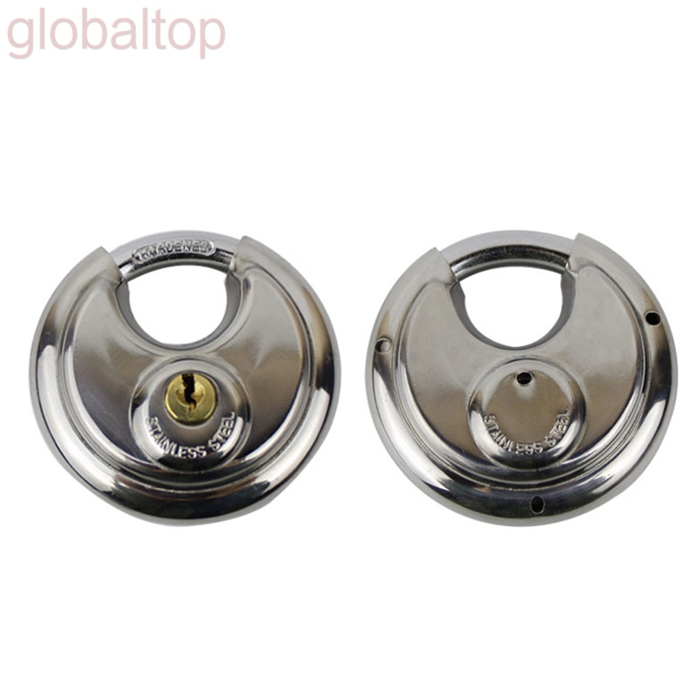 Ổ khóa đĩa tròn lớn chống trộm bằng thép không gỉ dành cho nhà kho/xe đạp/cửa sổ