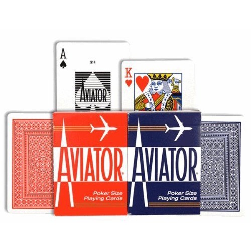 Bộ bài tây, bài ảo thuật Cards Aviator Poker size - Bài Mỹ - Bài Chính Hãng