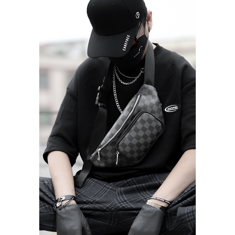 Túi đeo chéo Athen CDO đeo ngực chất liệu da cao cấp thời trang luxury