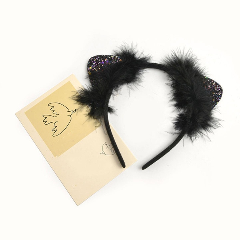 Cài Tóc Hình Tai Cáo Đính Kim Sa Lấp Lánh Dành Cho Người Lớn Và Trẻ Em Hóa Trang Phát Sóng Trực Tiếp