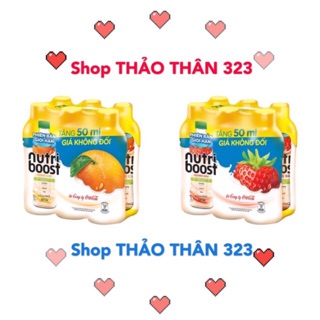 Sữa Trái Cây NUTRI BOOST DÂU, CAM (1lốc x6 chai)