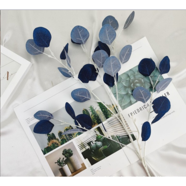 Cành lá táo tai voi/ Nhánh 5 cành cao 90cm nhiều màu