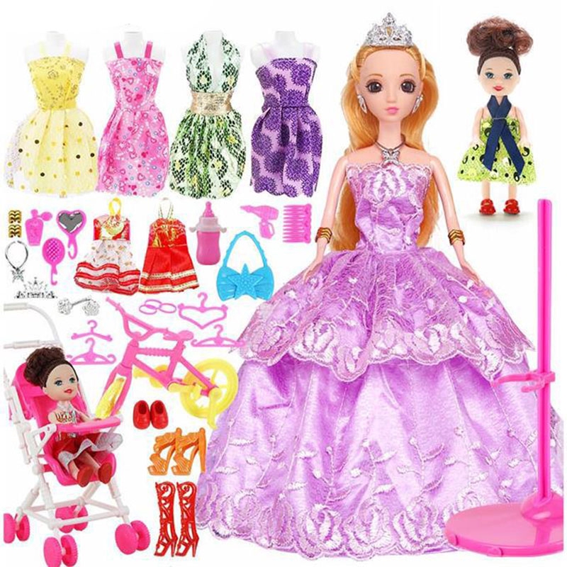 Bộ 72 Món Đồ Chơi Búp Bê Barbie Sang Trọng