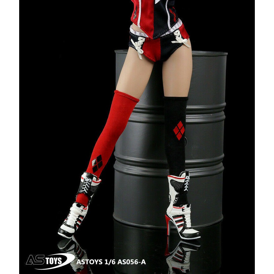 Giày bốt cao gót màu trơn mẫu As056 tỉ lệ 1/6