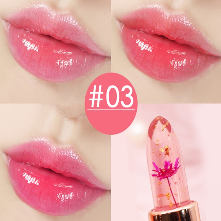 Son thạch ướp hoa khô Minfei Vỏ Hồng-dưỡng môi- Thay đổi theo nhiệt độ | BigBuy360 - bigbuy360.vn