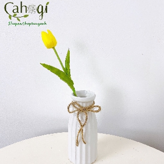 Bình Sứ Cắm Hoa- Bình Dáng Chai Sữa