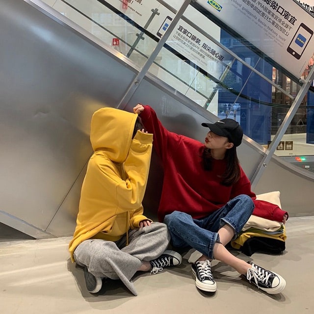 Áo Hoodie Unisex Nam Nữ , Áo Nỉ Form Rộng Basic Loại 1 - GenZ Pucca | BigBuy360 - bigbuy360.vn