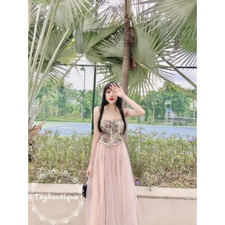 Áo corset + chân váy ( video + hình thật )