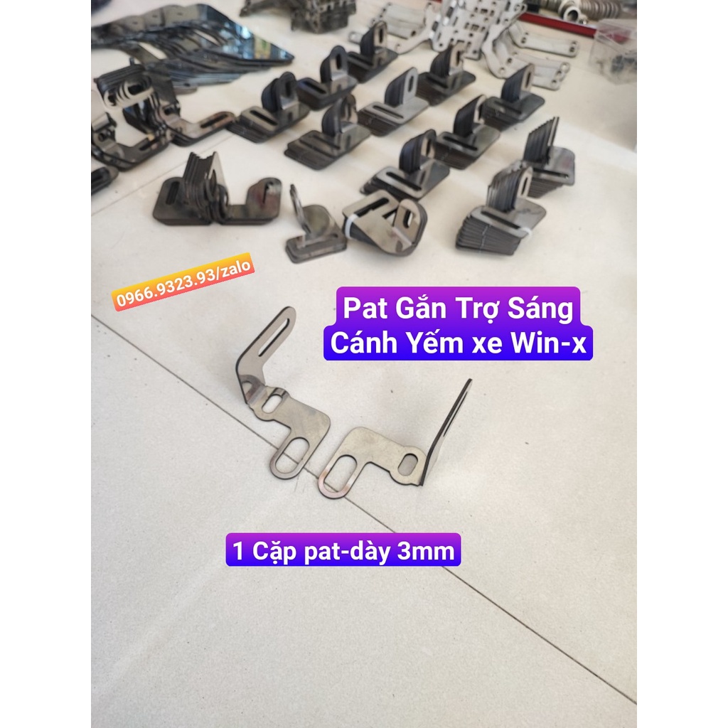 Pát gắn trợ sáng cánh yếm Winner X chất liệu Inox 304