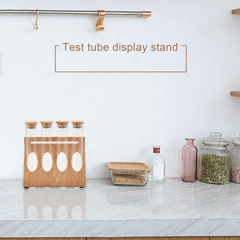 Giá Đỡ Trưng Bày Trà / Cà Phê / Hạt Đậu Bằng Gỗ Dùng Trang Trí Quán Barista